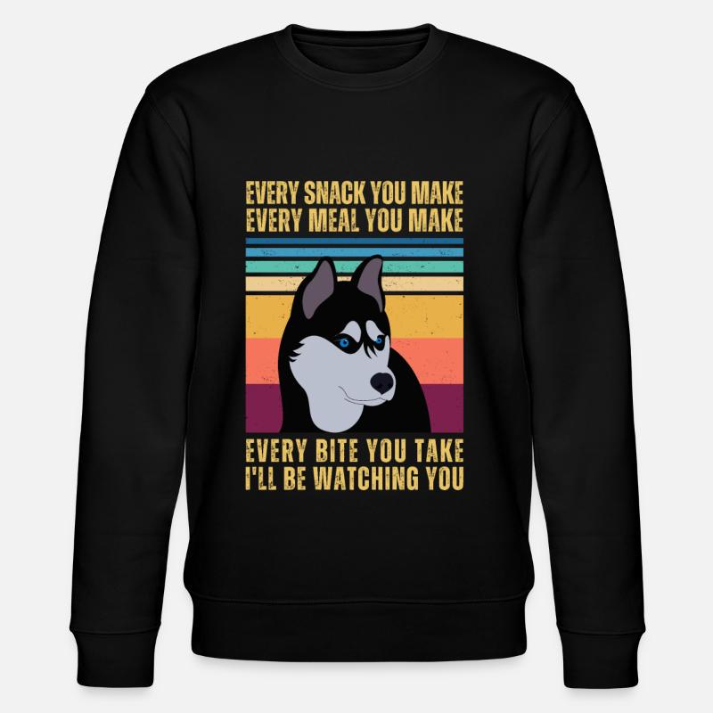REGARDER HUSKY - Sweat bio CHANGER Stanley/Stella Unisexe - noir