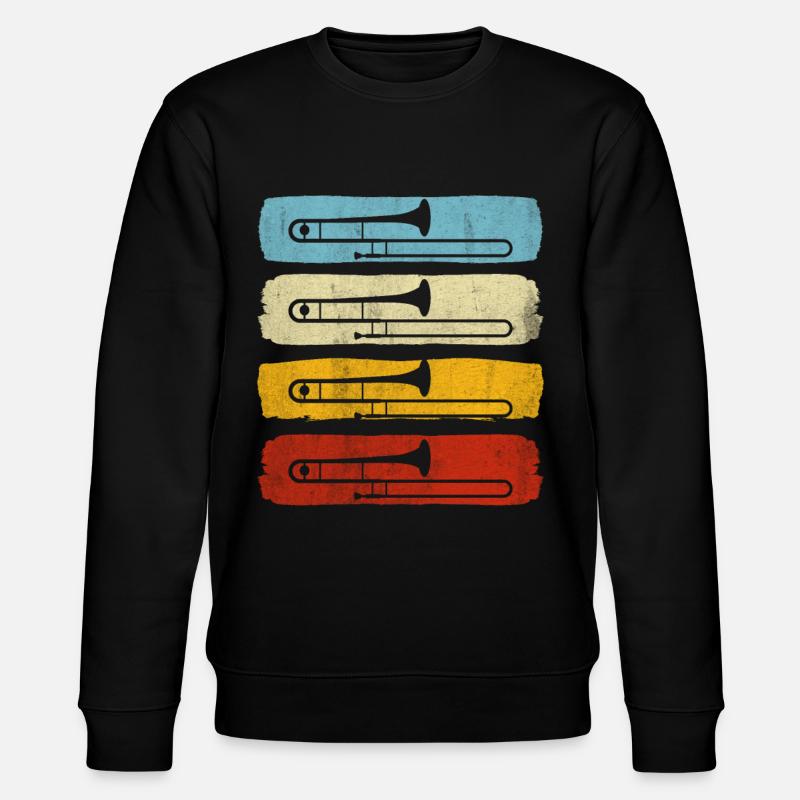 Trompete Blasmusik - Stanley/Stella Unisex Bio-Sweatshirt CHANGER  - Schwarz
