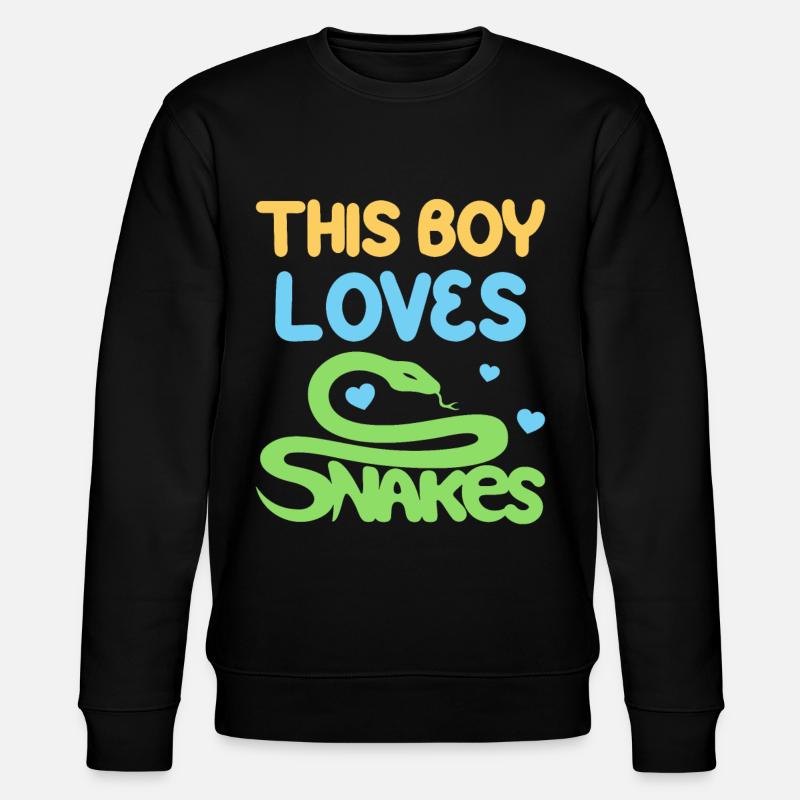Ce garçon aime les serpents - Sweat bio CHANGER Stanley/Stella Unisexe - noir