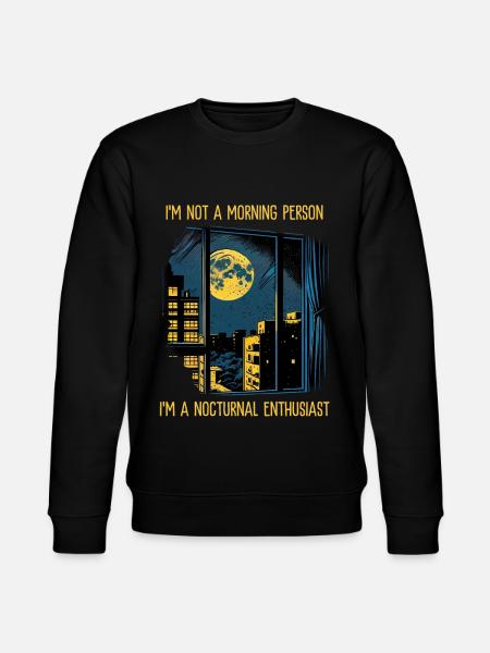 Nocturnal Enthusiast - Stanley/Stella CHANGER Unisex Organic Sweatshirt - black