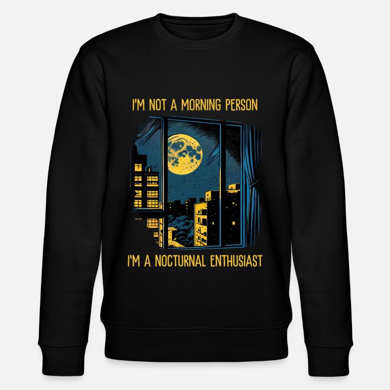 Passionné de nuit - Sweat bio CHANGER Stanley/Stella Unisexe - noir