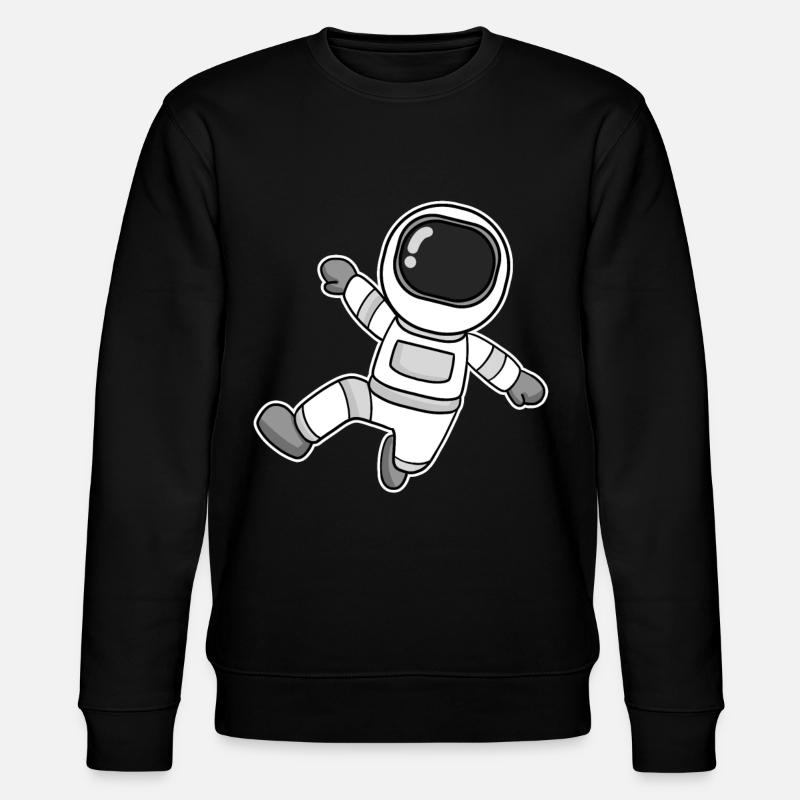 Astronaut motif space - Stanley/Stella CHANGER Unisex Organic Sweatshirt - black