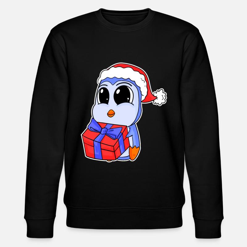 Bébé pingouin Noël - Sweat bio CHANGER Stanley/Stella Unisexe - noir