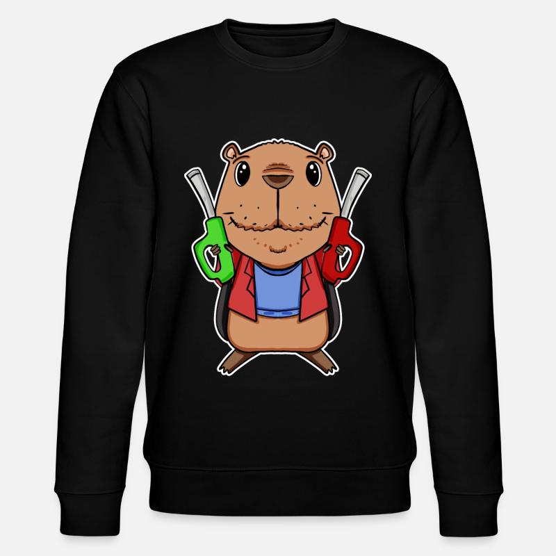 Capybara Capybara Pompiste - Sweat bio CHANGER Stanley/Stella Unisexe - noir