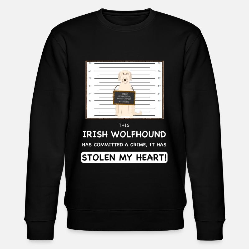 Lévrier irlandais Mugshot - Sweat bio CHANGER Stanley/Stella Unisexe - noir