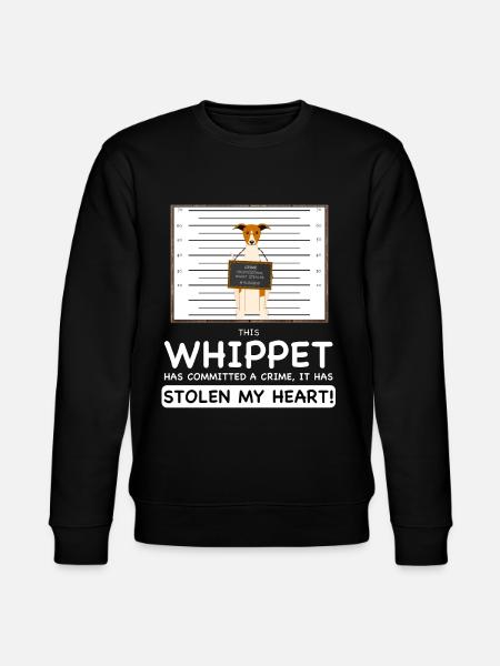 Whippet Mugshot - Stanley/Stella CHANGER Unisex Organic Sweatshirt - black
