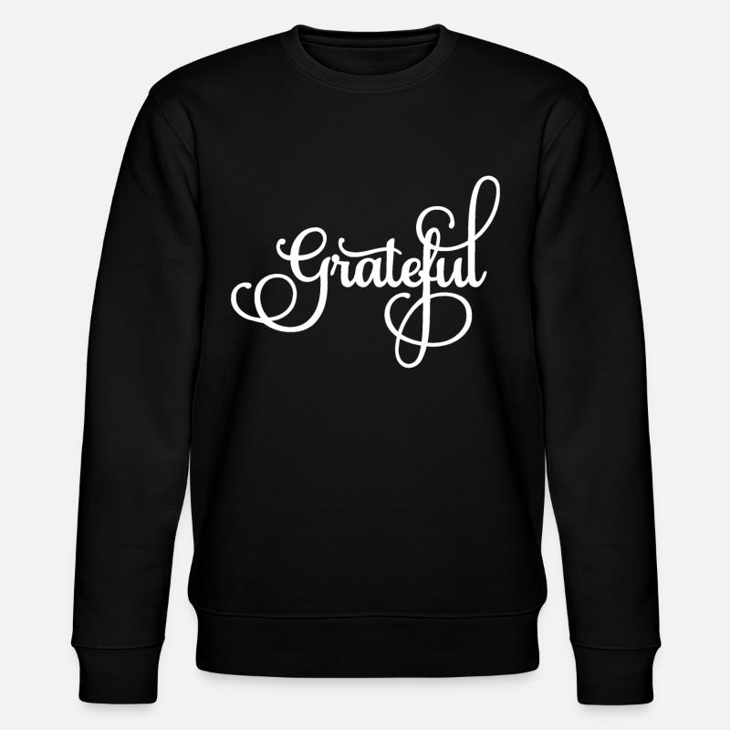 Thank you - Stanley/Stella CHANGER Unisex Organic Sweatshirt - black