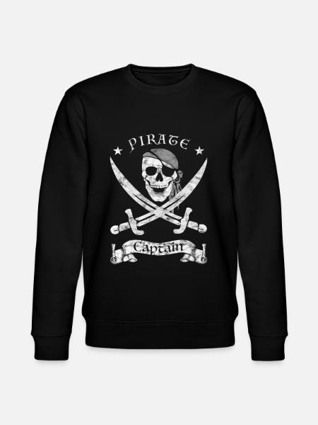 Pirate capitaine pirate capitaine crâne pirate - Sweat bio CHANGER Stanley/Stella Unisexe - noir