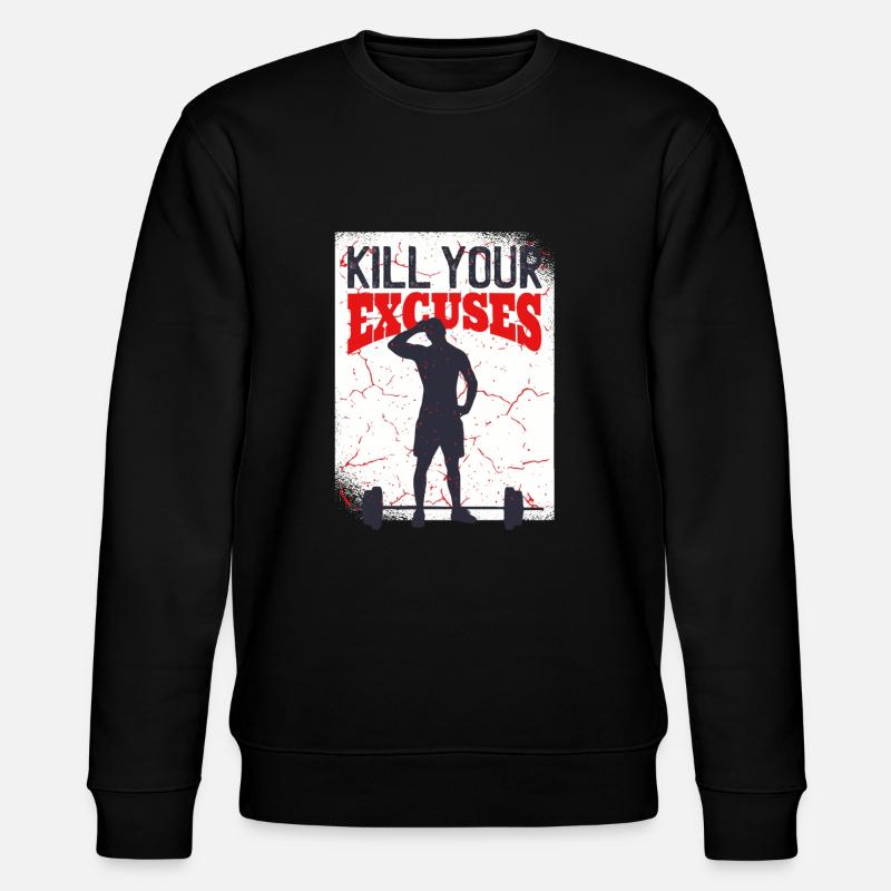 Kill your Excuses - Stanley/Stella Unisex Bio-Sweatshirt CHANGER  - Schwarz
