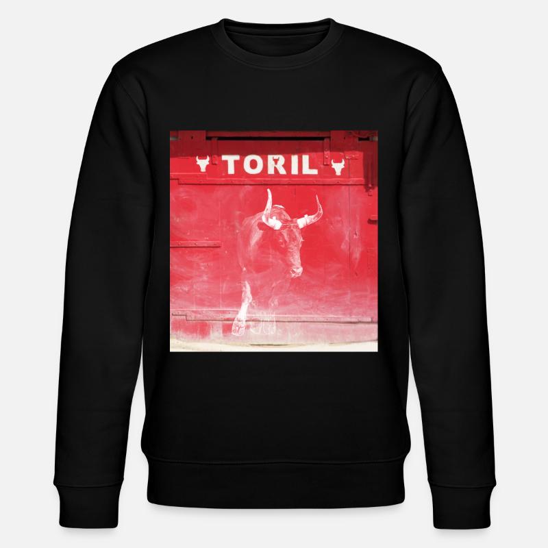 Taureau devant le Toril Camargue Modifier - Sweat bio CHANGER Stanley/Stella Unisexe - noir