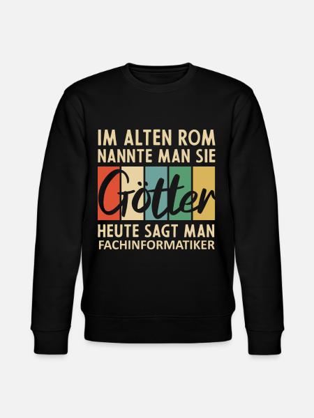 Lustige Fachinformatiker Sprüche - Stanley/Stella Unisex Bio-Sweatshirt CHANGER - Schwarz