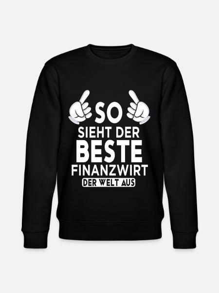 Finanzwirt Spruch - Stanley/Stella Unisex Bio-Sweatshirt CHANGER  - Schwarz