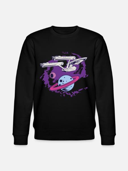 Star Trek The Original Series Enterprise Planet - Stanley/Stella CHANGER Unisex Organic Sweatshirt - black