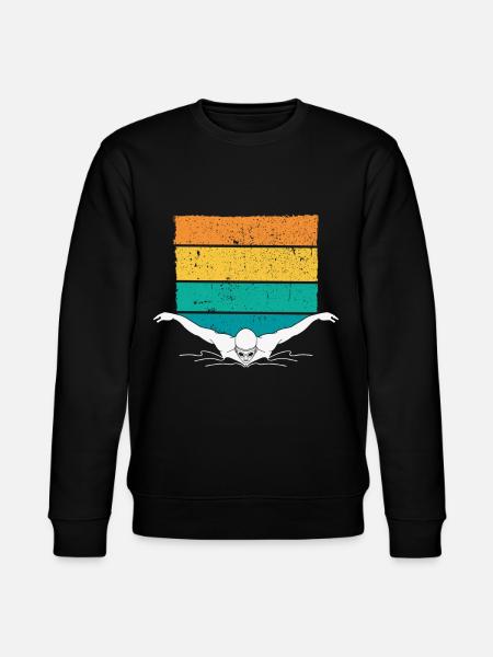 Swimming Trainer, Coaches Swimmer Swimmer - Stanley/Stella CHANGER Unisex Organic Sweatshirt - black