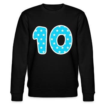Ten - Stanley/Stella CHANGER Unisex Organic Sweatshirt - black - Front - Nik (191cm) & Marisol (170cm)