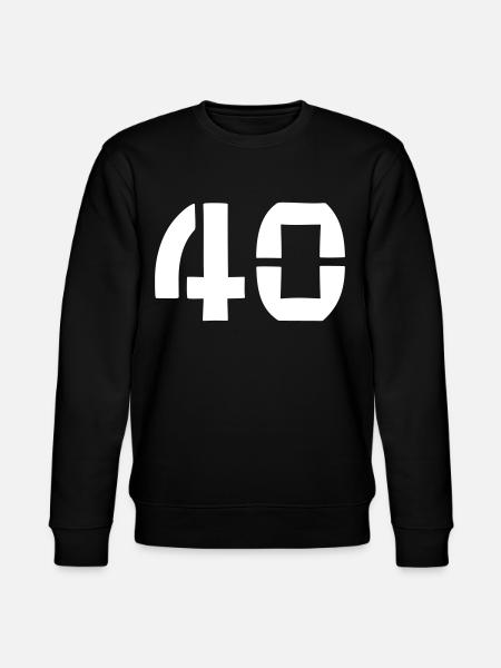 40 - Numéro - Anniversaire - Sweat bio CHANGER Stanley/Stella Unisexe - noir