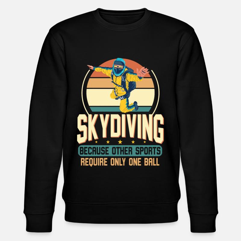 Skydive Freefly Fallschirmspringer Chemise Parachutisme - Sweat bio CHANGER Stanley/Stella Unisexe - noir