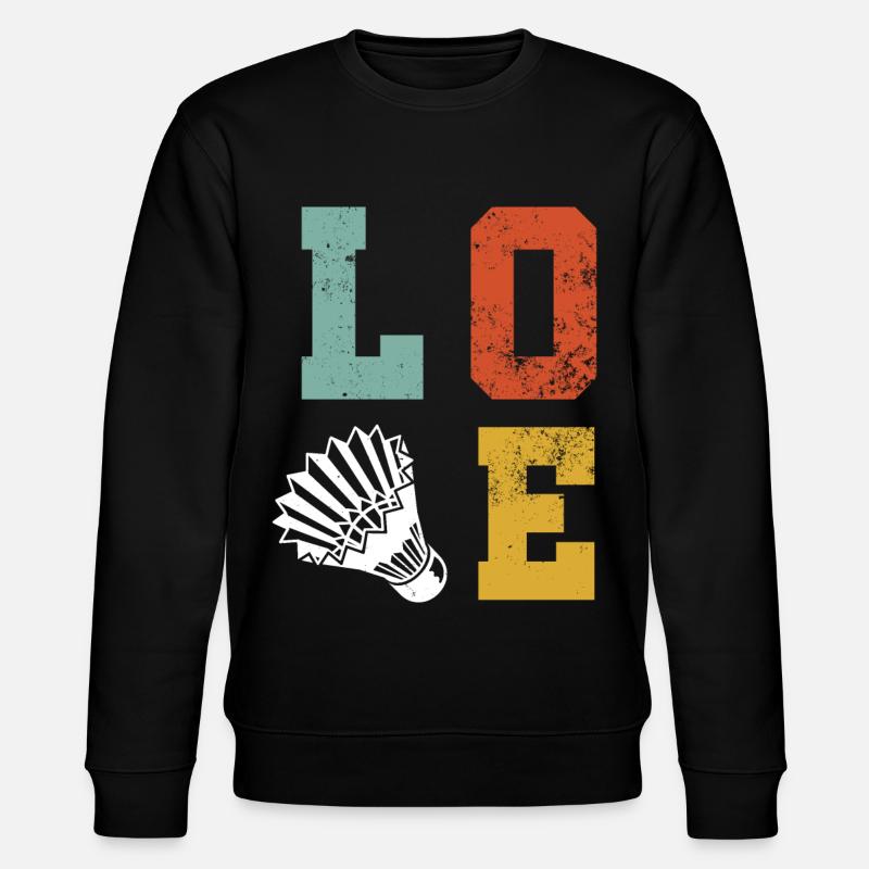 Federball Badminton - Sweat bio CHANGER Stanley/Stella Unisexe - noir