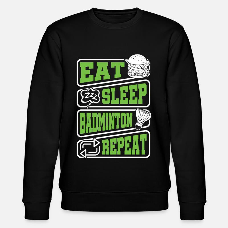 Federball Badminton - Sweat bio CHANGER Stanley/Stella Unisexe - noir