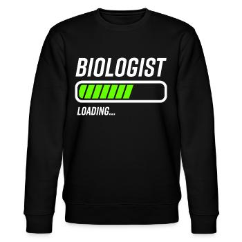 Biologist Loading Bar - Stanley/Stella CHANGER Unisex Organic Sweatshirt - black - Front - Nik (191cm) & Marisol (170cm)