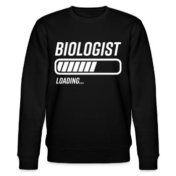 Biologist Loading Bar - Stanley/Stella CHANGER Unisex Organic Sweatshirt - black - Front - Nik (191cm) & Marisol (170cm)