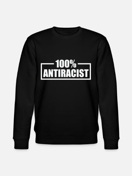 Punk Rock Anti-racism, against racism - Stanley/Stella CHANGER Unisex Organic Sweatshirt - black