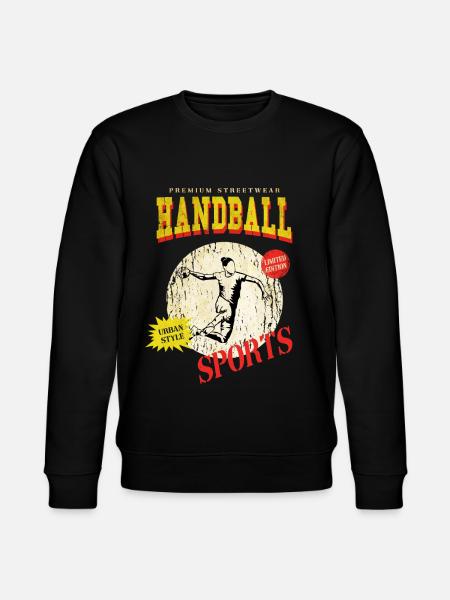 Handball player Handball player Vintage Retro - Stanley/Stella CHANGER Unisex Organic Sweatshirt - black