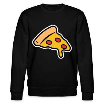 Idée cadeau de dessin de pizza - Sweat bio CHANGER Stanley/Stella Unisexe - noir - Devant - Nik (191cm) & Marisol (170cm)