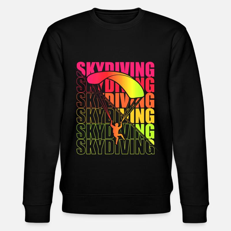 Skydive Freefly Fallschirmspringer Chemise Parachutisme - Sweat bio CHANGER Stanley/Stella Unisexe - noir