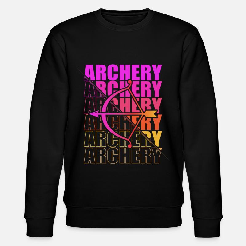 Archery Archer Archery Bow - Stanley/Stella CHANGER Unisex Organic Sweatshirt - black