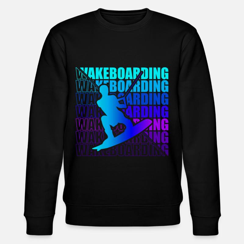 Wakeboard Wakeboarder Wakeboarding Freestyle DNA - Stanley/Stella CHANGER Unisex Organic Sweatshirt - black
