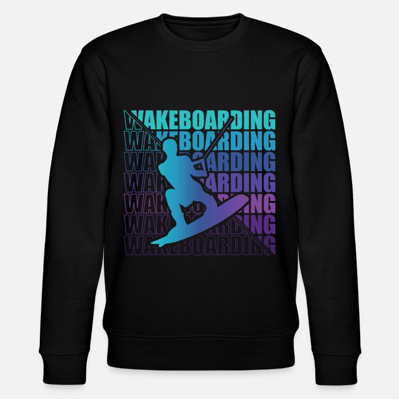 Wakeboard Wakeboarder Wakeboarding Freestyle DNA - Stanley/Stella CHANGER Unisex Organic Sweatshirt - black