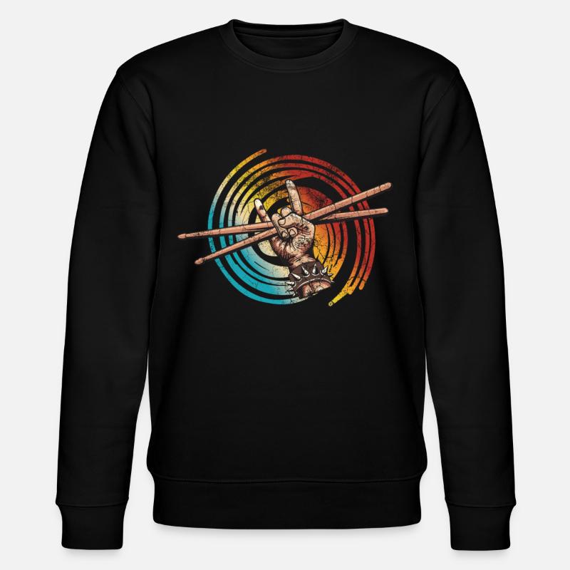 Drummers Drummers Drummers Drummers - Stanley/Stella CHANGER Unisex Organic Sweatshirt - black