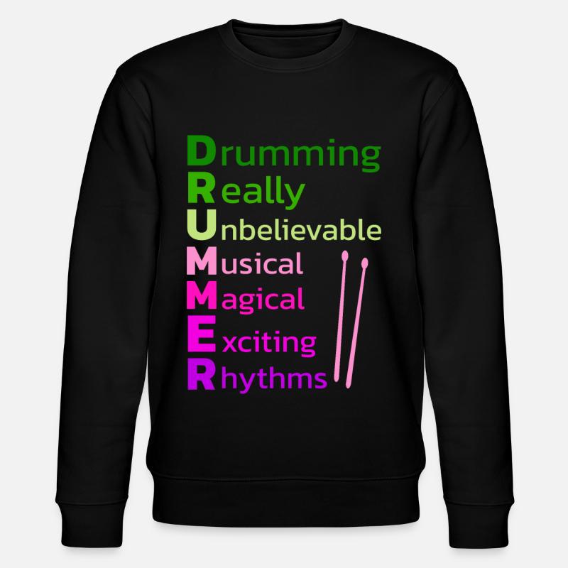 Drummers Drummers Drummers Drummers - Stanley/Stella CHANGER Unisex Organic Sweatshirt - black