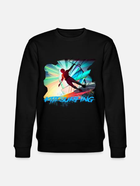 Kitesurfing - Stanley/Stella Unisex Bio-Sweatshirt CHANGER  - Schwarz