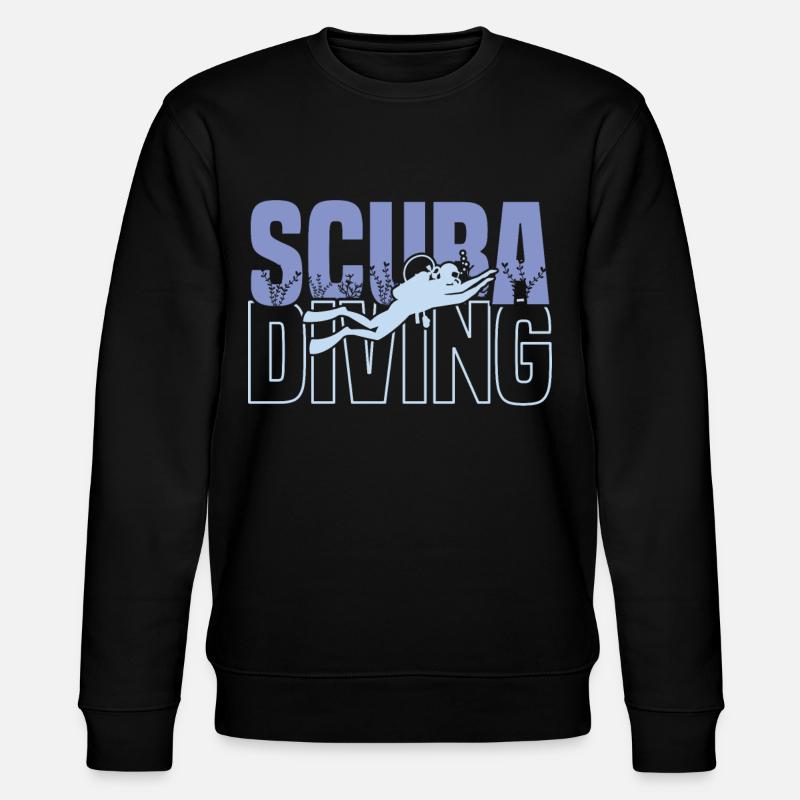 Tauchen, Gerätetauchen, Urlaub Meer Taucher - Stanley/Stella Unisex Bio-Sweatshirt CHANGER  - Schwarz