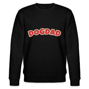 Dogdad Dog Dad Hunde Papa Hunde Vater Comic Style - Stanley/Stella Unisex Bio-Sweatshirt CHANGER  - Schwarz - Vorne - Nik (191cm) & Marisol (170cm)