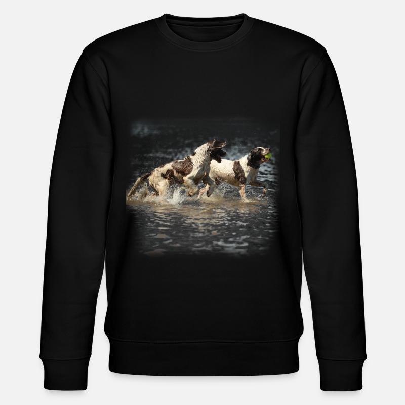 Springer Spaniels - Stanley/Stella Unisex Bio-Sweatshirt CHANGER  - Schwarz