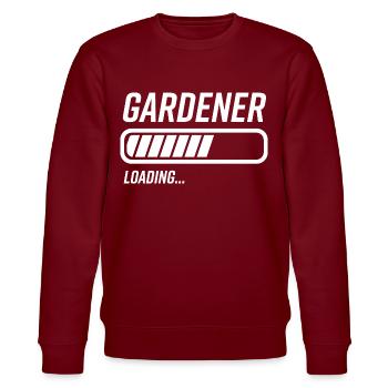 Gärtner Loading Ladebalken - Stanley/Stella Unisex Bio-Sweatshirt CHANGER  - Burgunderrot - Vorne - Nik (191cm) & Marisol (170cm)