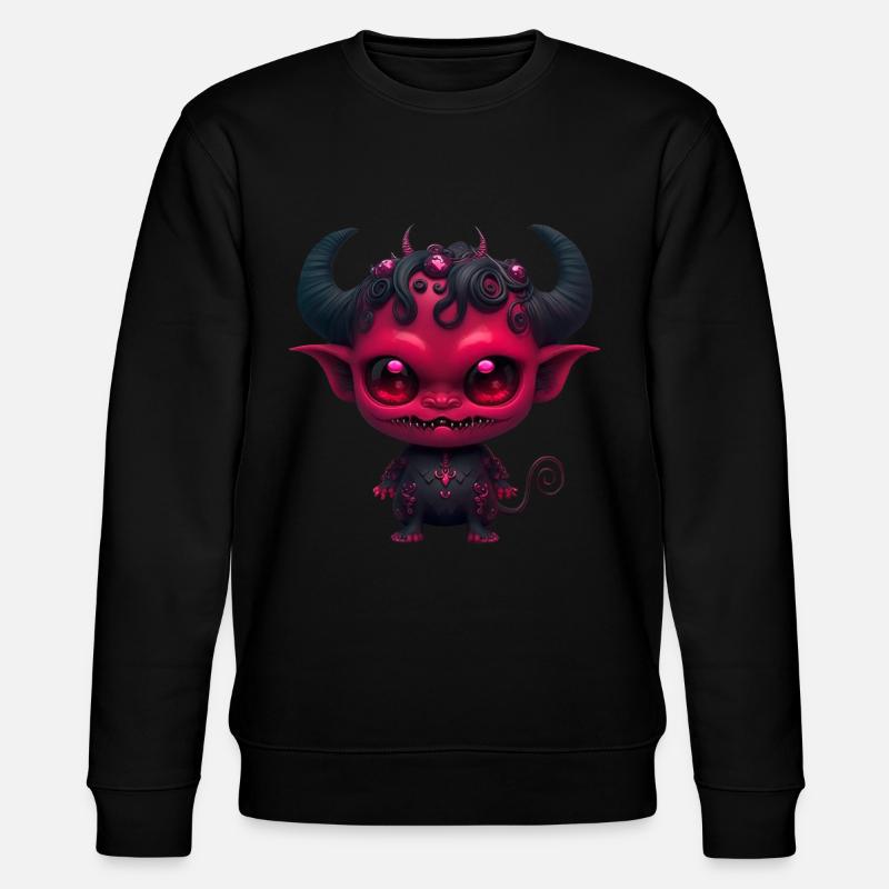Kleiner dämonischer Teufel - Stanley/Stella Unisex Bio-Sweatshirt CHANGER  - Schwarz