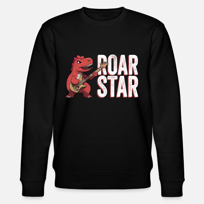 Dinosaurier-. - Stanley/Stella Unisex Bio-Sweatshirt CHANGER  - Schwarz