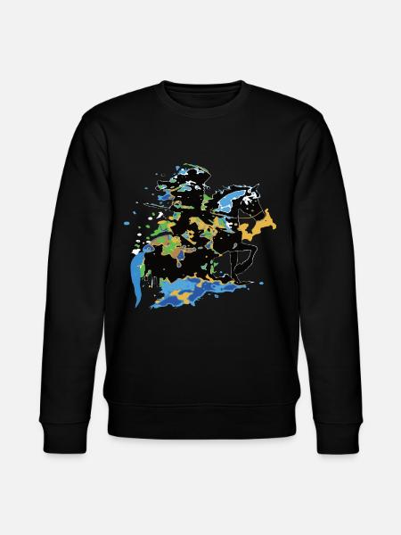 Reiter Pferd bunt - Stanley/Stella Unisex Bio-Sweatshirt CHANGER  - Schwarz