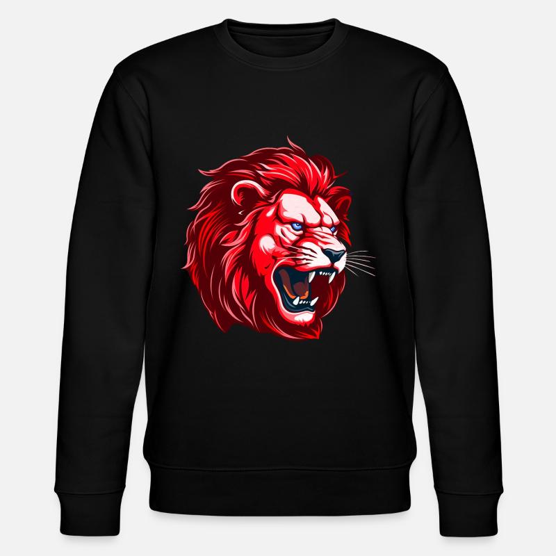 Tête de Lion Rouge - Sweat bio CHANGER Stanley/Stella Unisexe - noir
