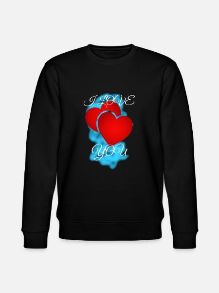 I love you - Stanley/Stella CHANGER Unisex Organic Sweatshirt - black
