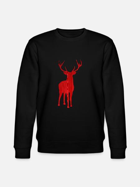 Reindeer Christmassy - Stanley/Stella CHANGER Unisex Organic Sweatshirt - black