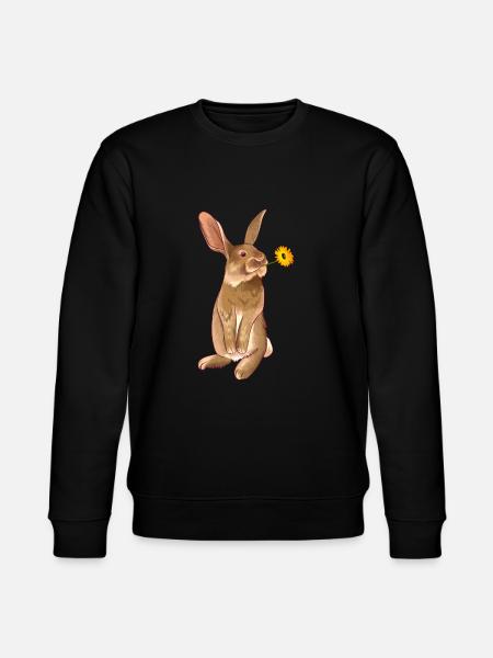 Snow hare wild animal - Stanley/Stella CHANGER Unisex Organic Sweatshirt - black