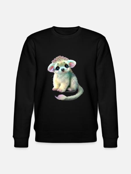 Cuddle Baby Animal - Stanley/Stella CHANGER Unisex Organic Sweatshirt - black