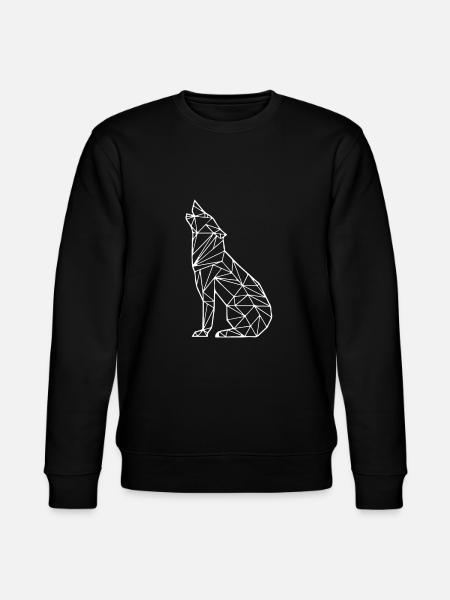 Vector drawing - wolf - Stanley/Stella CHANGER Unisex Organic Sweatshirt - black