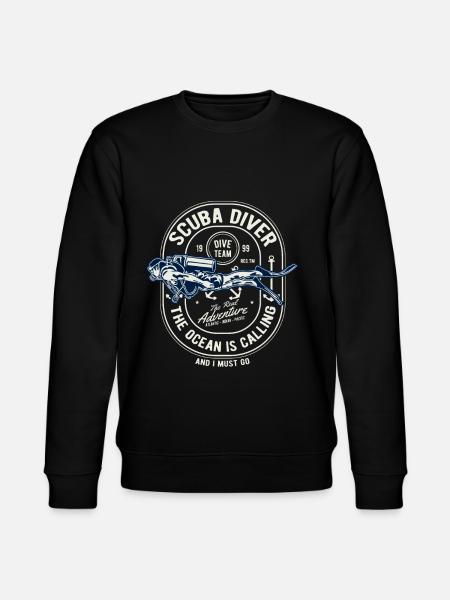 Scuba Diver 2 - Stanley/Stella Unisex Bio-Sweatshirt CHANGER  - Schwarz