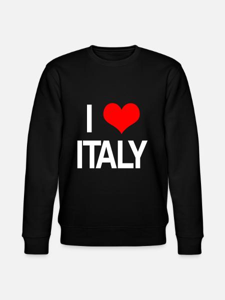 I Love Italy - Stanley/Stella CHANGER Unisex Organic Sweatshirt - black